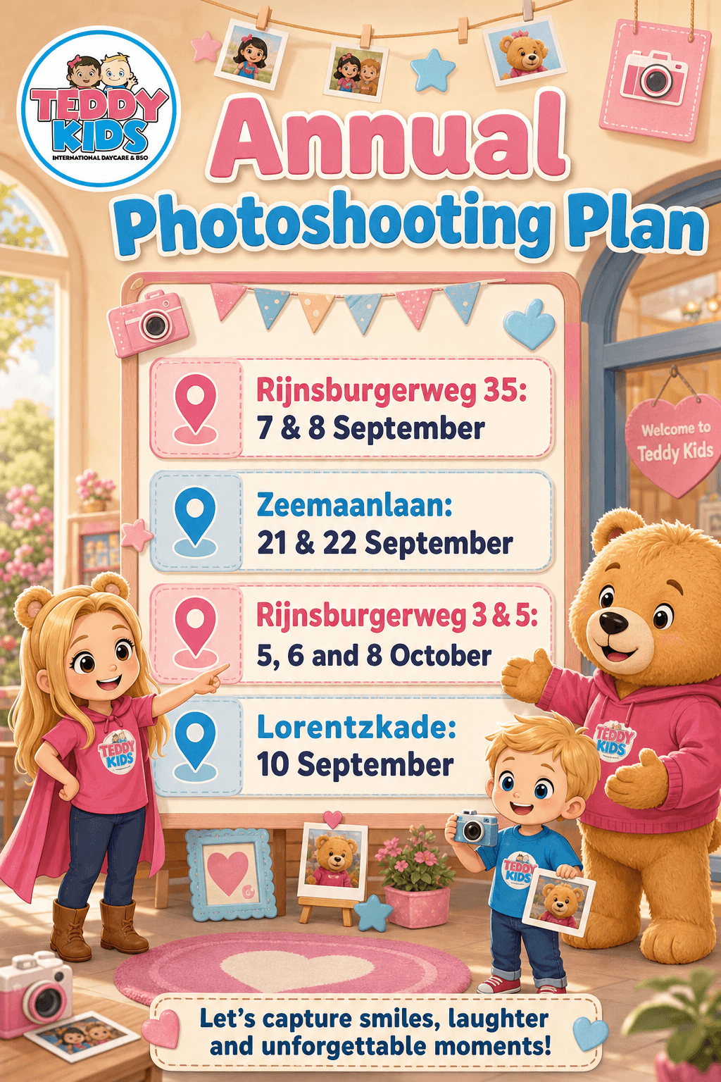 Annual Photoshooting Plan